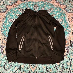 Avia Black Zip-Up Jacket with Gray Accents